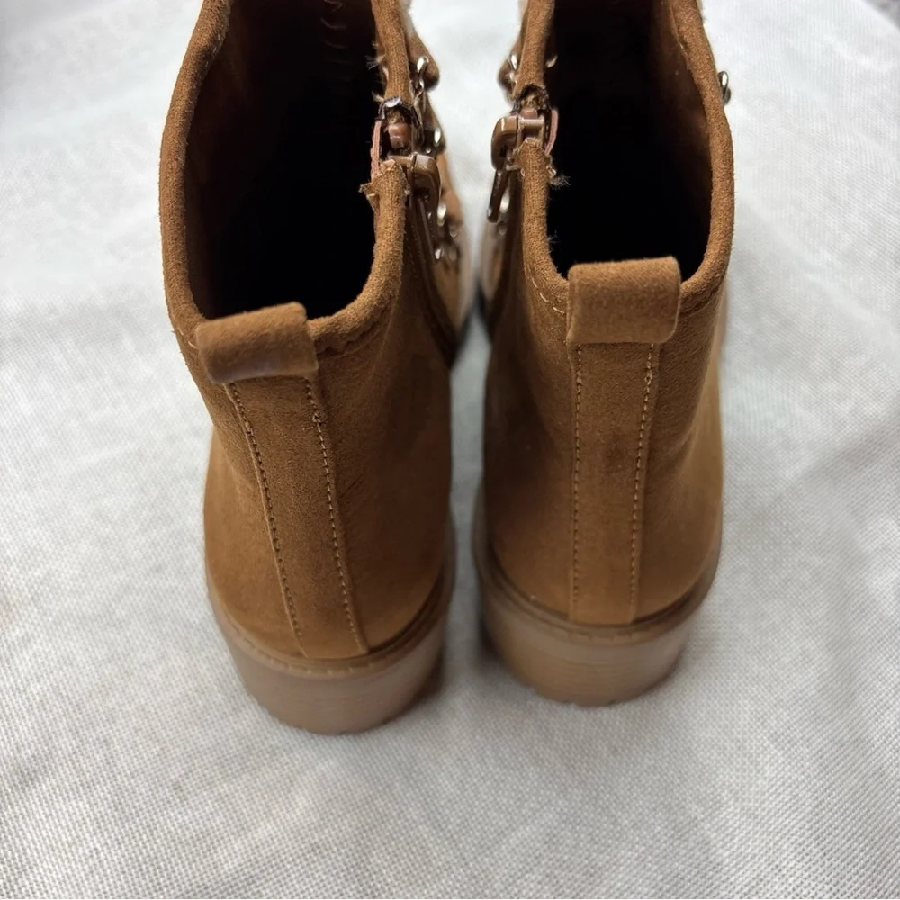 Sun + Stone Quiinn Lace-up Winter Lug Booties Size 5M